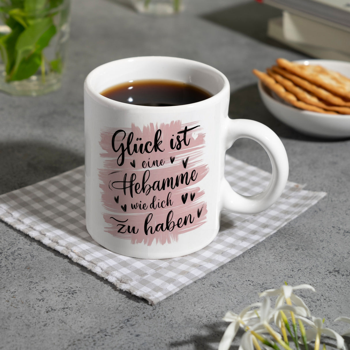 Glück ist eine Hebamme wie dich zu haben Kaffeebecher