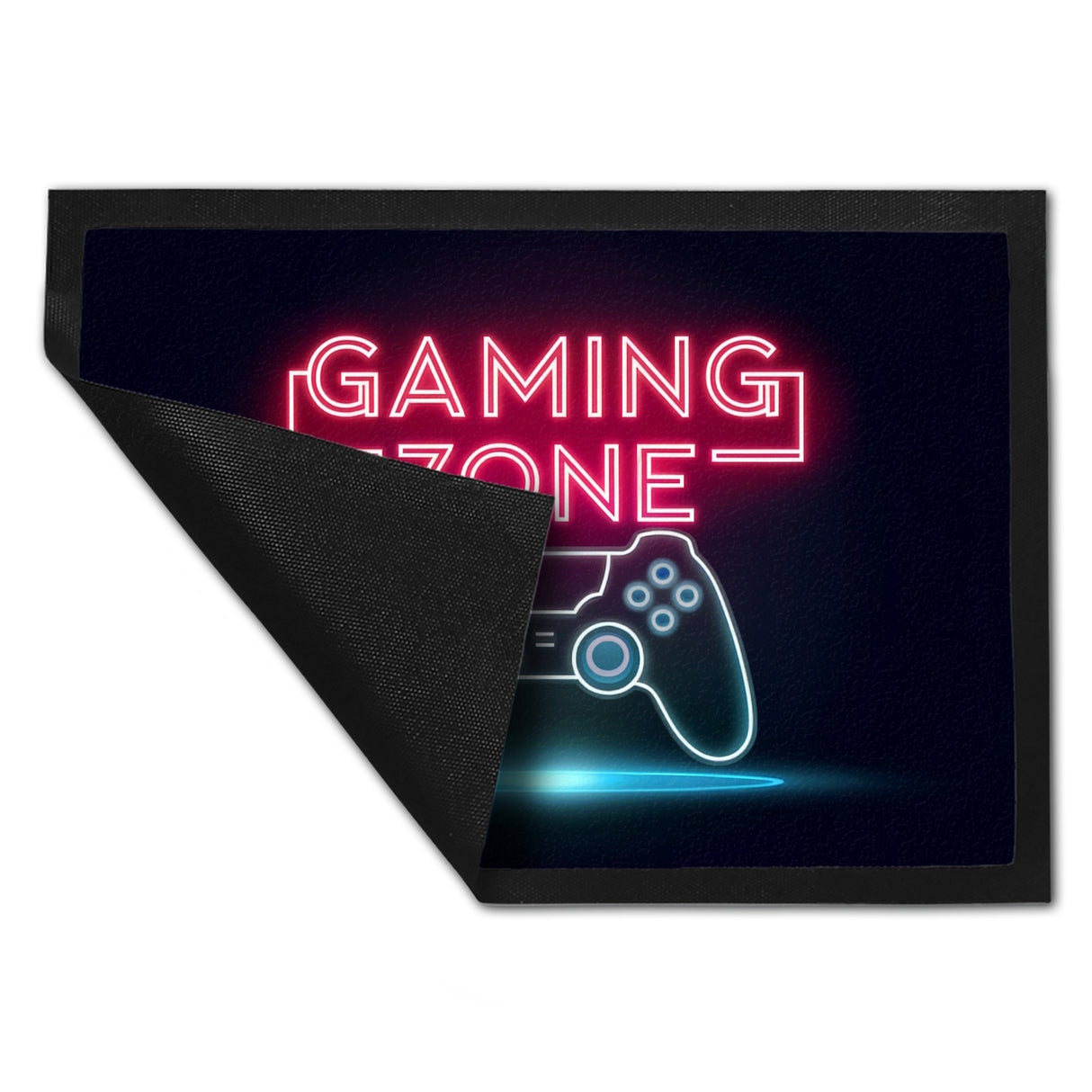 Gaming Zone Controller Fußmatte in 35x50 cm in Neonschrift