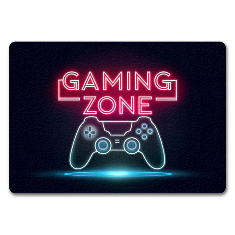 Gaming Zone Controller Fußmatte in 35x50 cm ohne Rand in Neonschrift