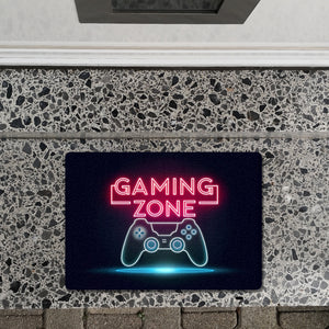 Gaming Zone Controller Fußmatte in 35x50 cm ohne Rand in Neonschrift