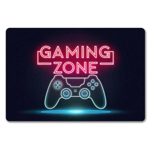 Gaming Zone Controller Fußmatte in 35x50 cm ohne Rand in Neonschrift