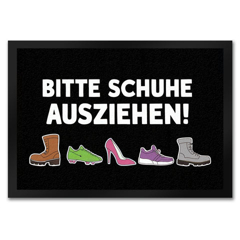 Bitte Schuhe ausziehen Fußmatte in 35x50 cm