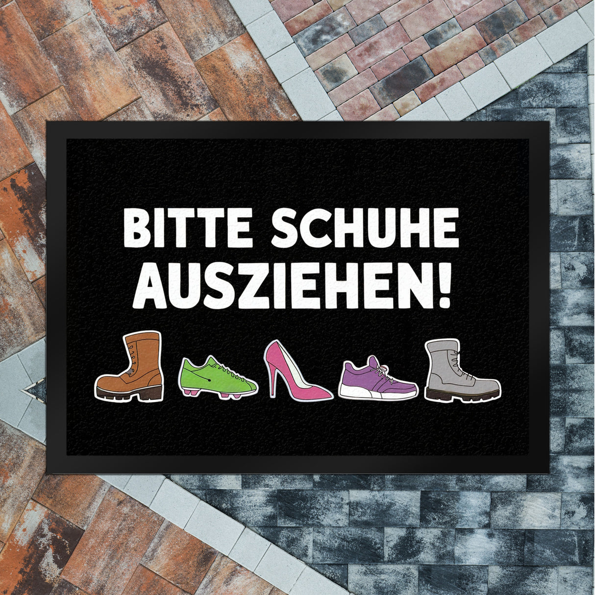 Bitte Schuhe ausziehen Fußmatte in 35x50 cm