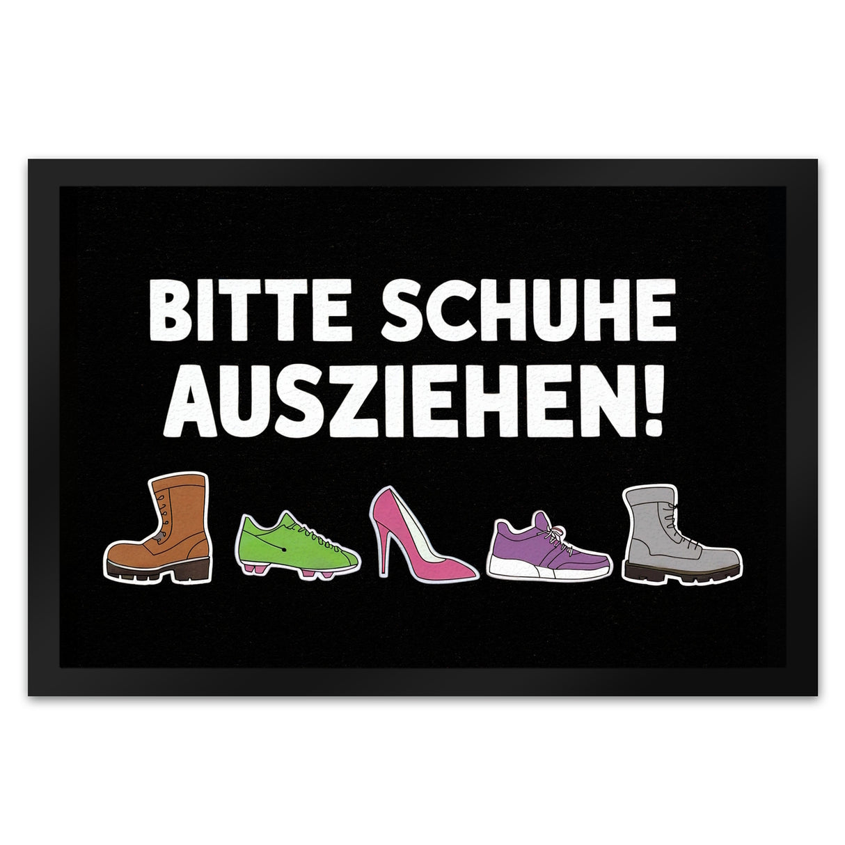 Bitte Schuhe ausziehen Fußmatte in 35x50 cm