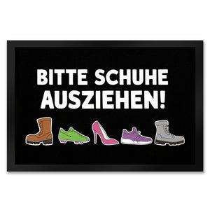 Bitte Schuhe ausziehen Fußmatte in 35x50 cm