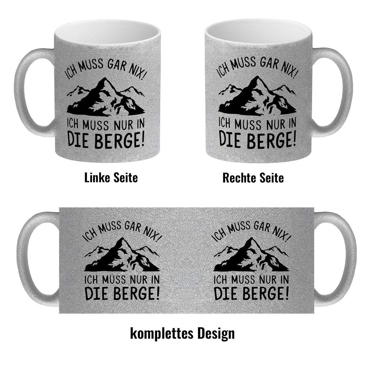 Ich muss nur in die Berge Kaffeebecher