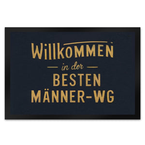 Willkommen in der besten Männer-WG Fußmatte in 35x50 cm