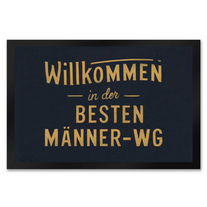 Willkommen in der besten Männer-WG Fußmatte in 35x50 cm