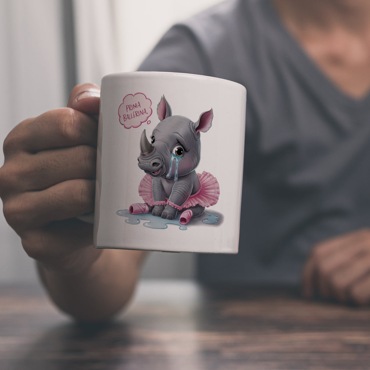 Baby-Nashorn Ballerina Kaffeebecher - Prima Ballerina