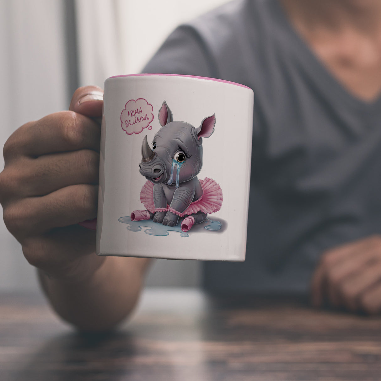 Baby-Nashorn Ballerina Kaffeebecher - Prima Ballerina