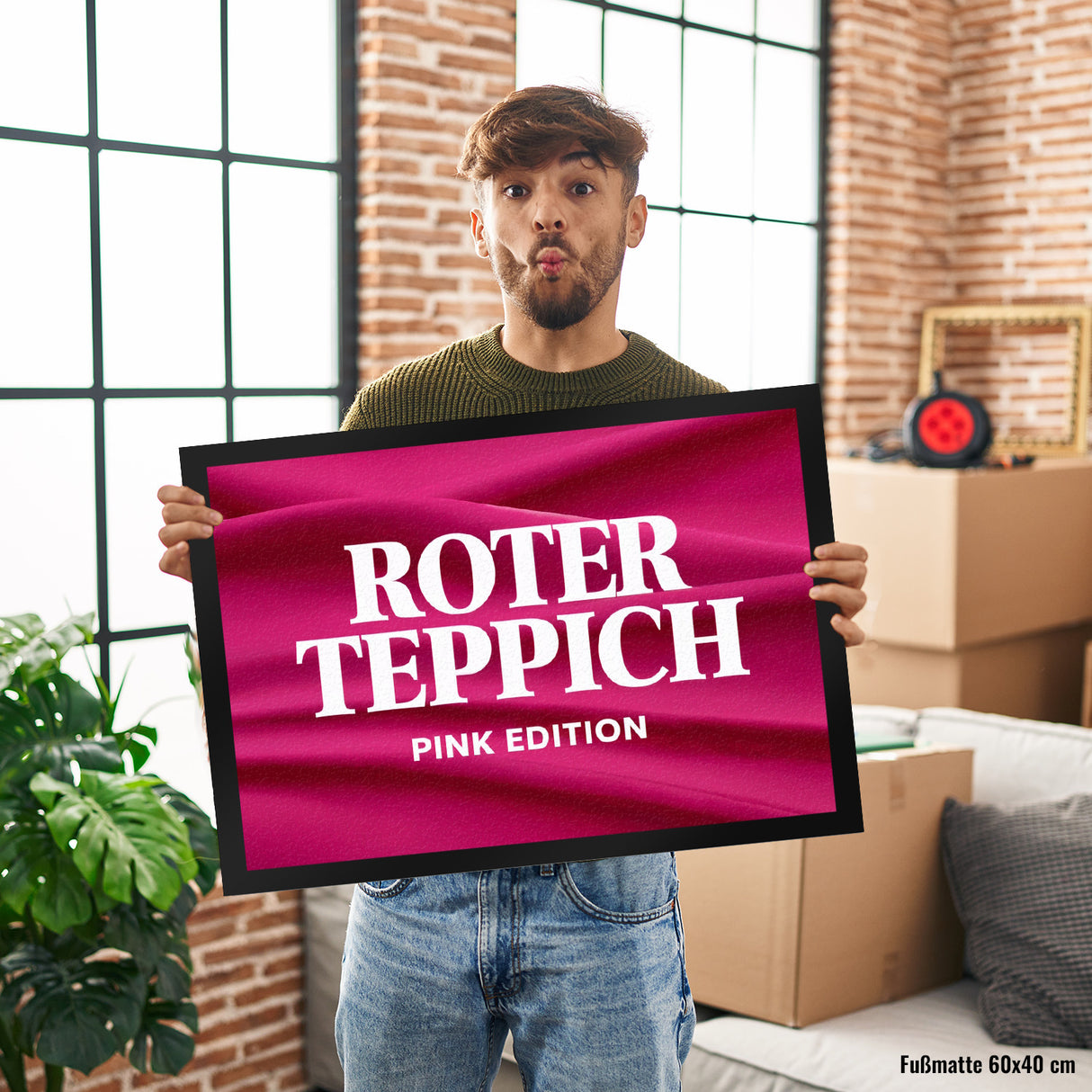 Roter Teppich Pink Edition Fußmatte in 35x50 cm