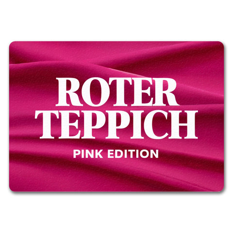 Roter Teppich Pink Edition Fußmatte in 35x50 cm ohne Rand