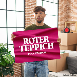 Roter Teppich Pink Edition Fußmatte in 35x50 cm ohne Rand