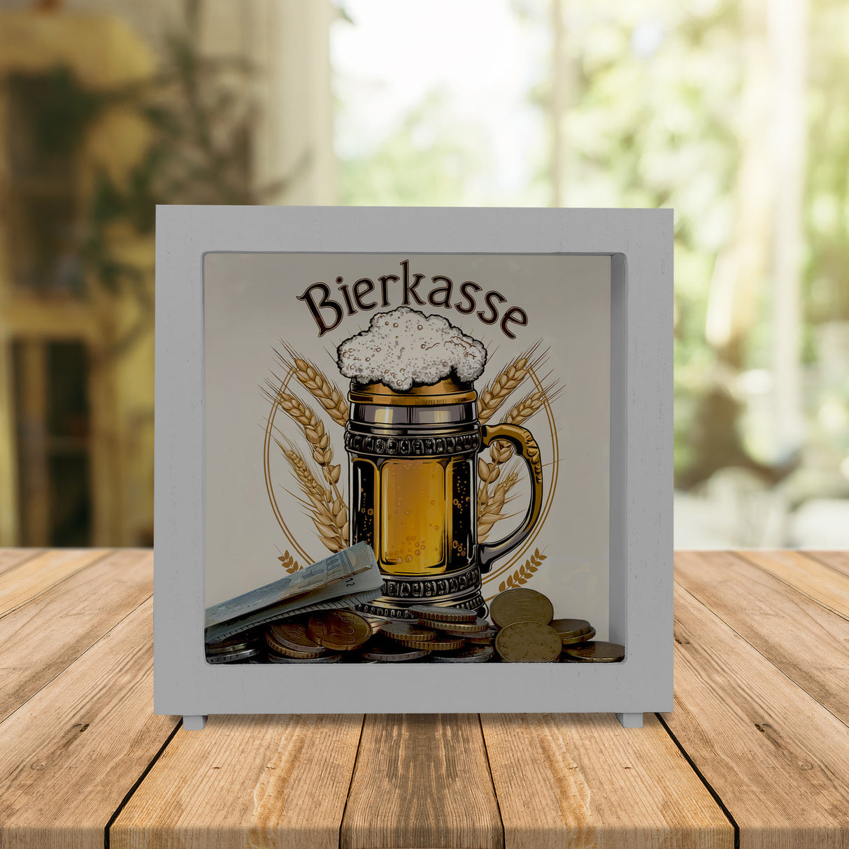 Bierkrug mit Schaumkrone Spardose - BIERKASSE