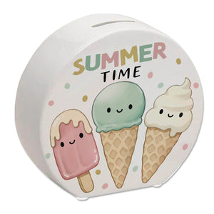 Eiscreme Spardose mit Spruch Summer Time