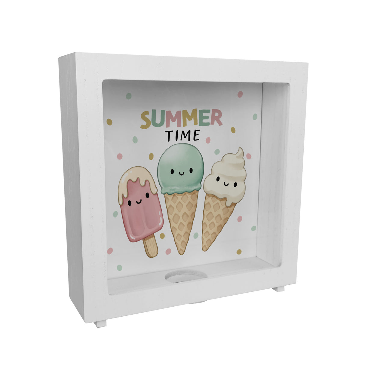 Eiscreme Spardose mit Spruch Summer Time