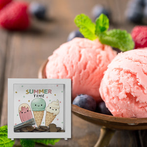 Eiscreme Spardose mit Spruch Summer Time