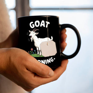 Müde gähnende Ziege - Goat Morning Tasse