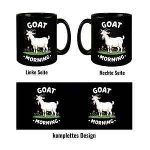 Müde gähnende Ziege - Goat Morning Tasse