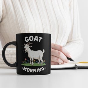 Müde gähnende Ziege - Goat Morning Tasse