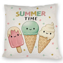 Eiscreme Kissen mit Spruch Summer Time