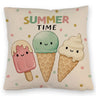 Eiscreme Kissen mit Spruch Summer Time