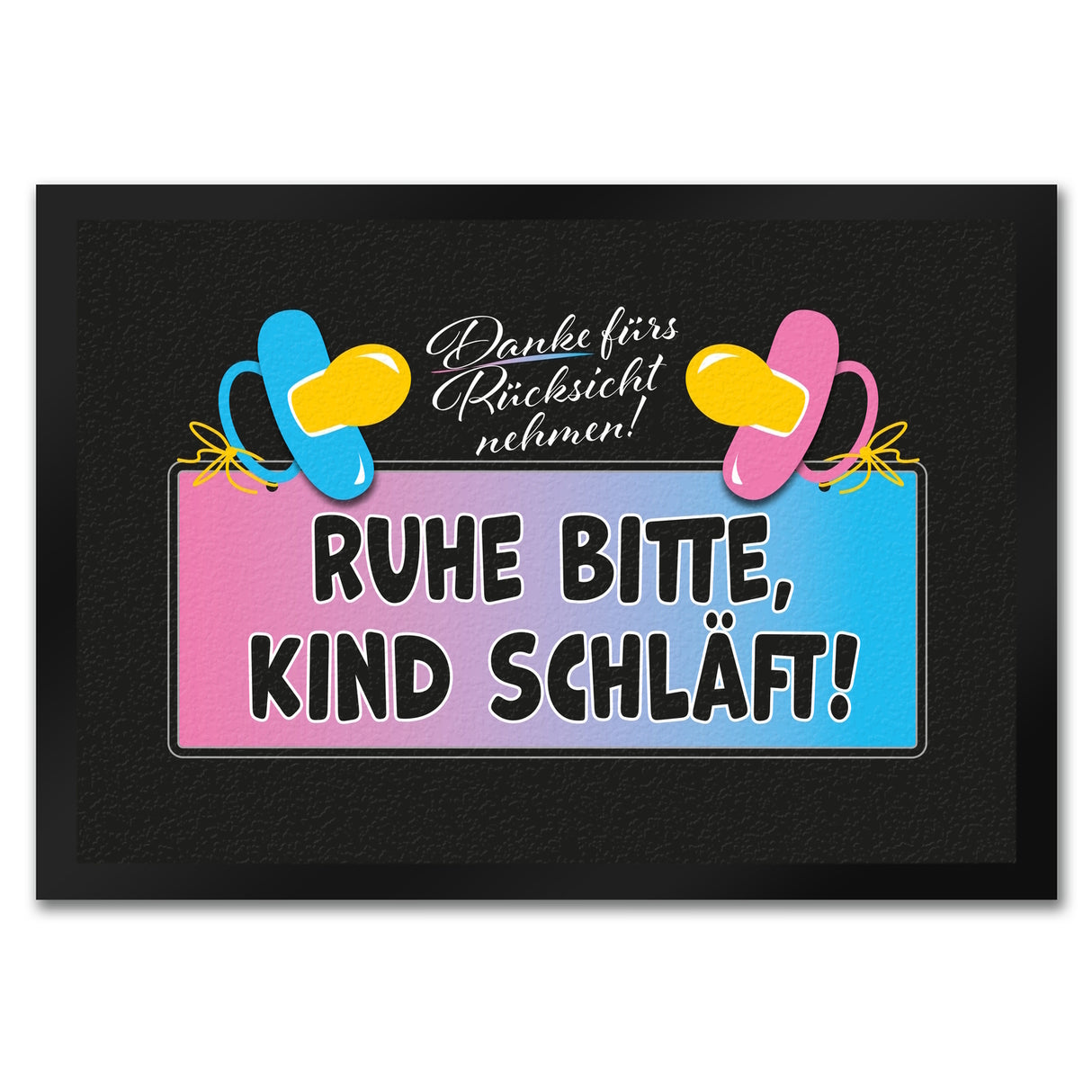 Ruhe bitte, Kind schläft! Fußmatte in 35x50 cm