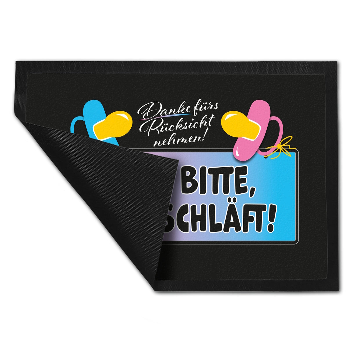 Ruhe bitte, Kind schläft! Fußmatte in 35x50 cm