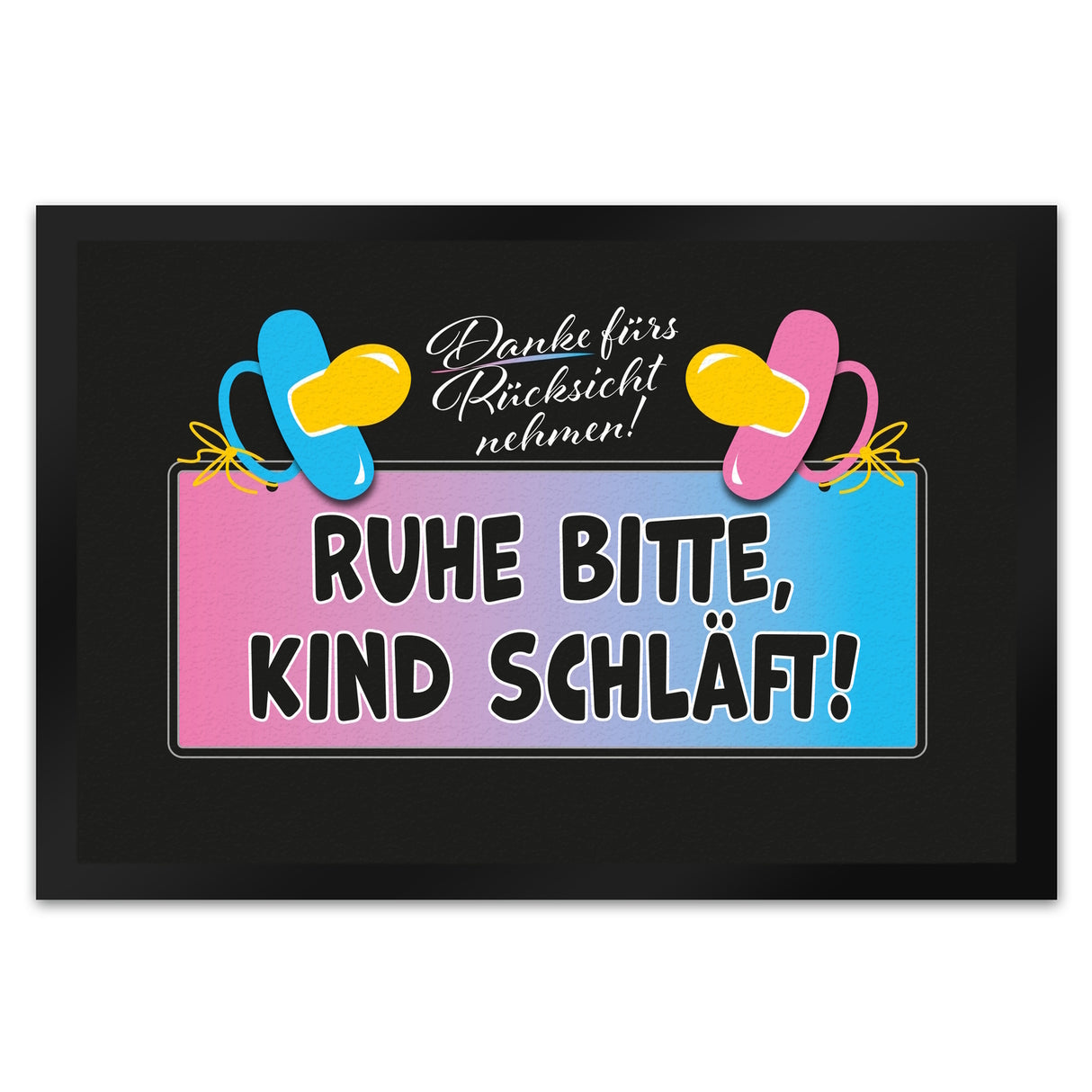 Ruhe bitte, Kind schläft! Fußmatte in 35x50 cm