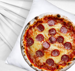 Fast Food Salami Pizza Kissen