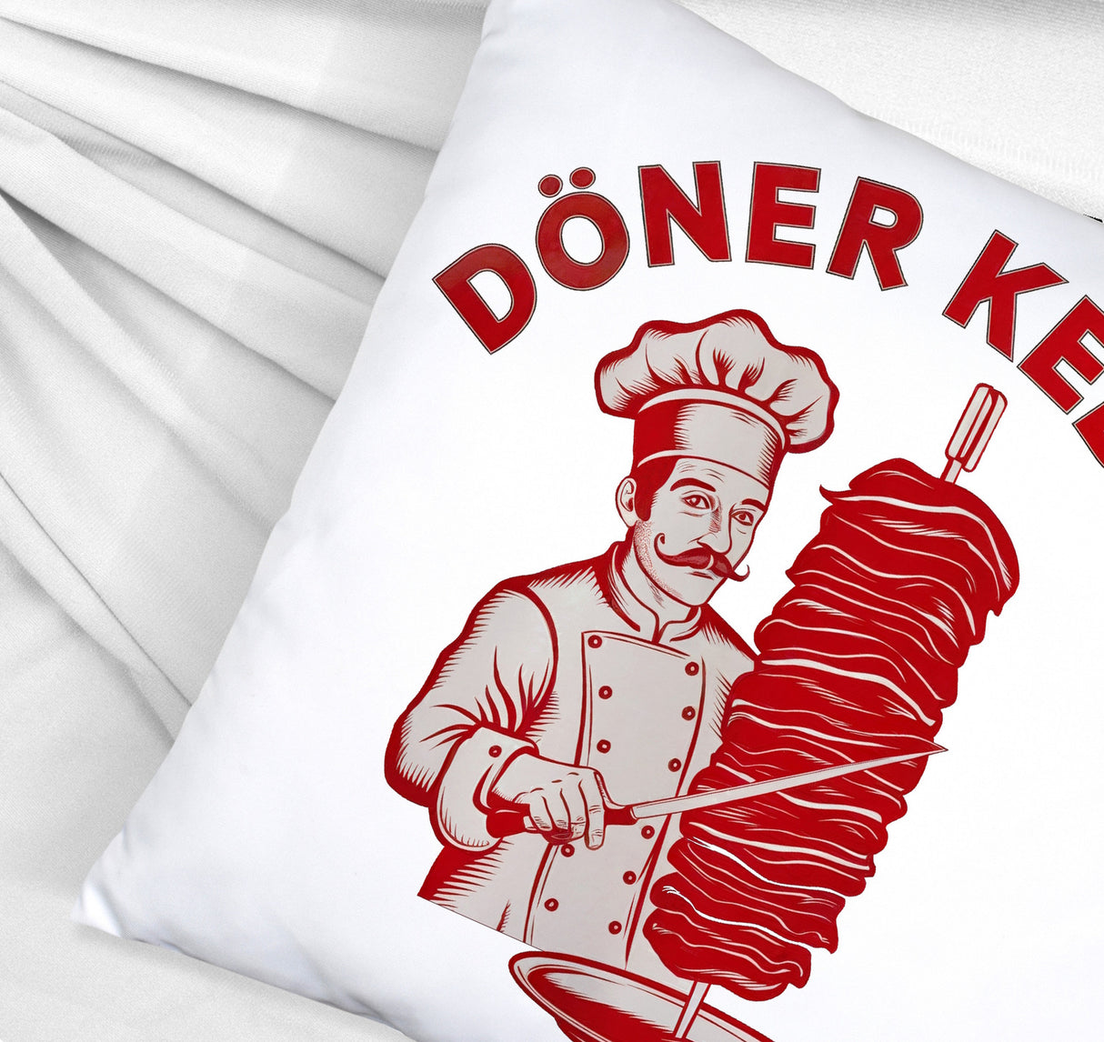 Döner Kebab Logo Kissen