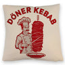 Döner Kebab Logo Kissen