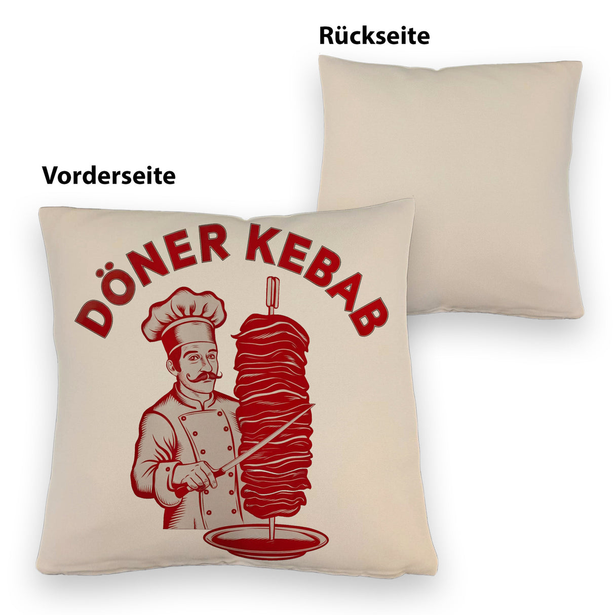 Döner Kebab Logo Kissen