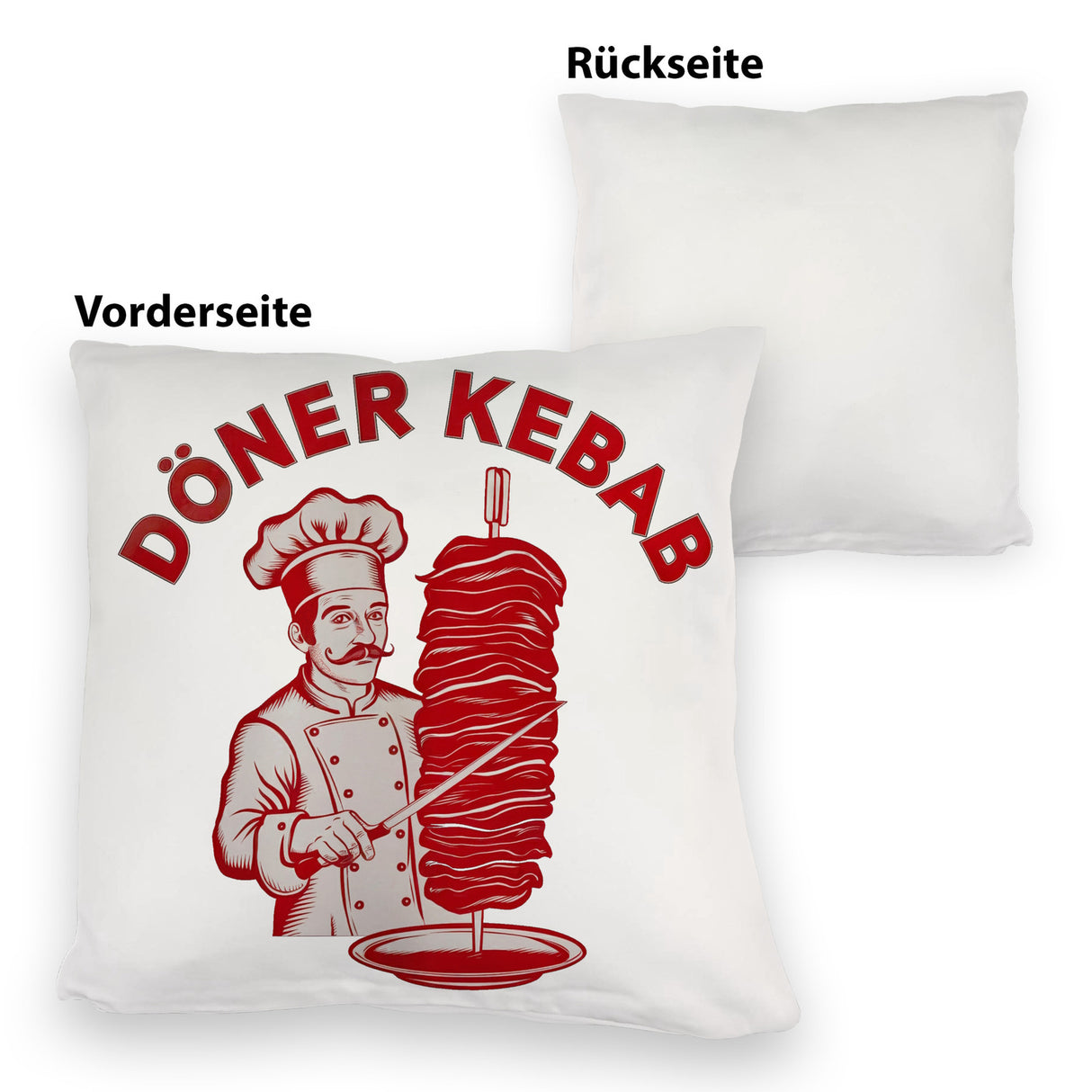 Döner Kebab Logo Kissen