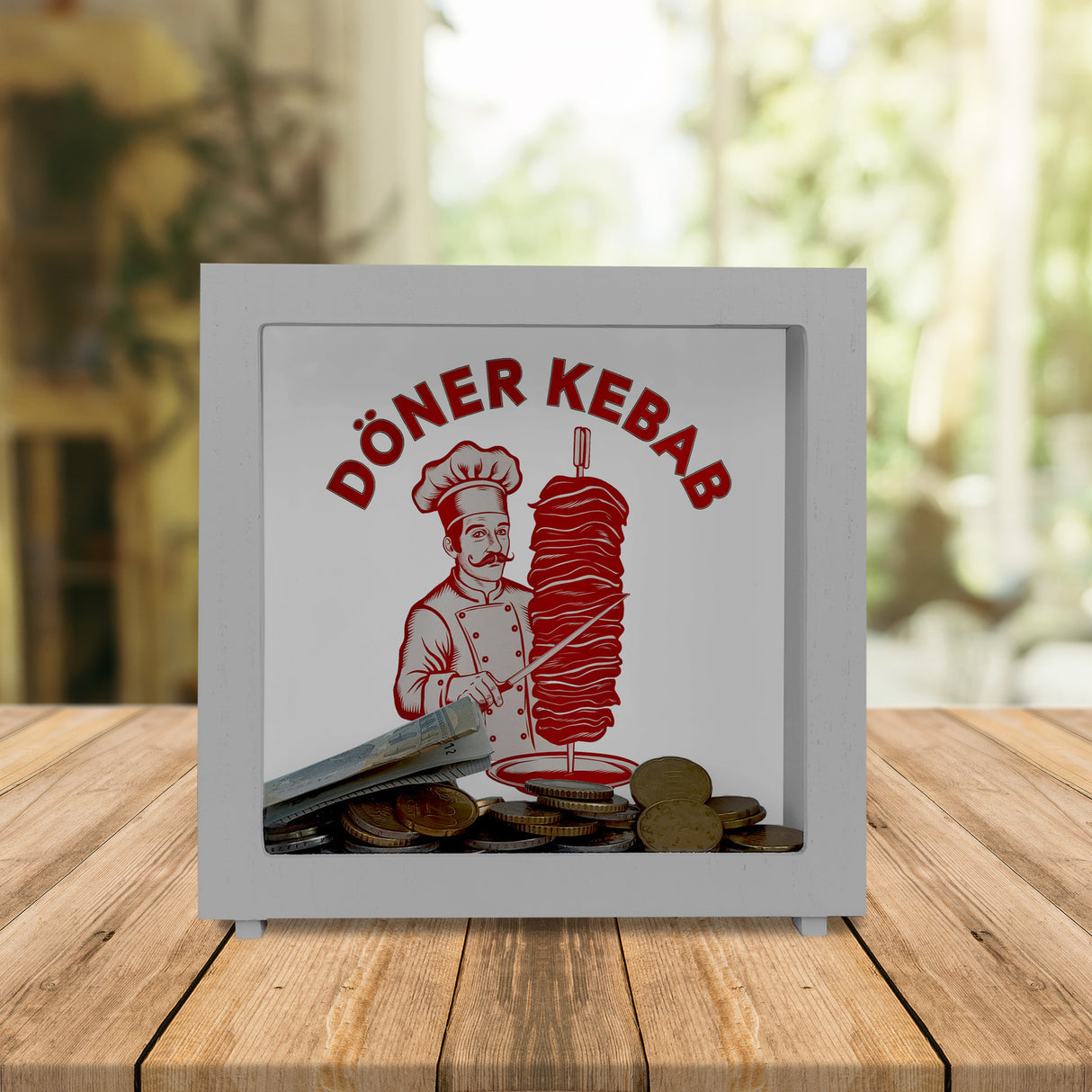 Döner Kebab Logo Trinkgeld Spardose