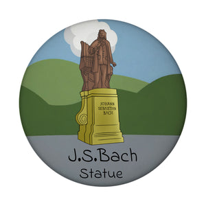 Johann Sebastian Bach Statue Souvenir Magnet Leipzig