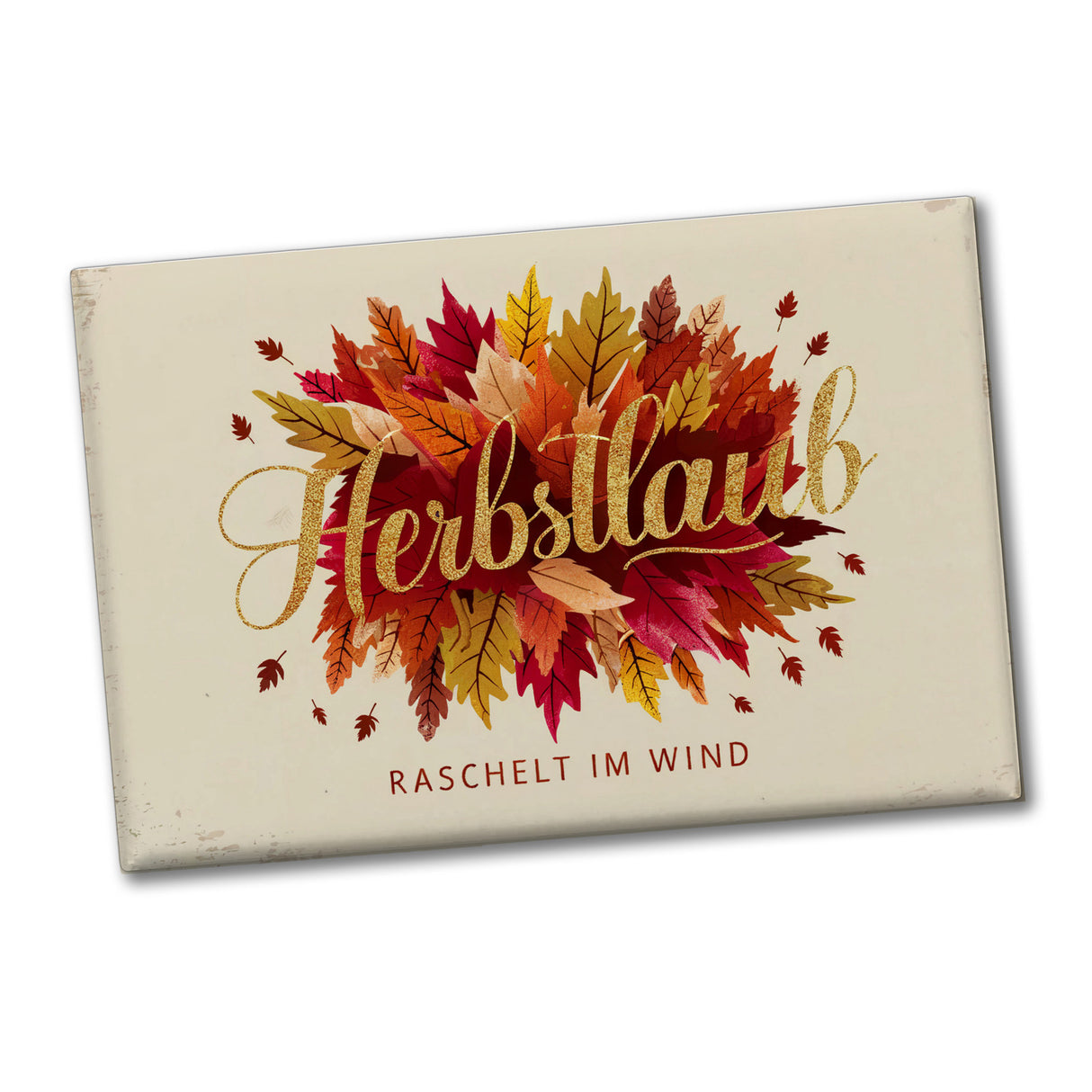 Bündel bunter Blätter - Herbstlaub Raschelt Souvenir Souvenir Magnet