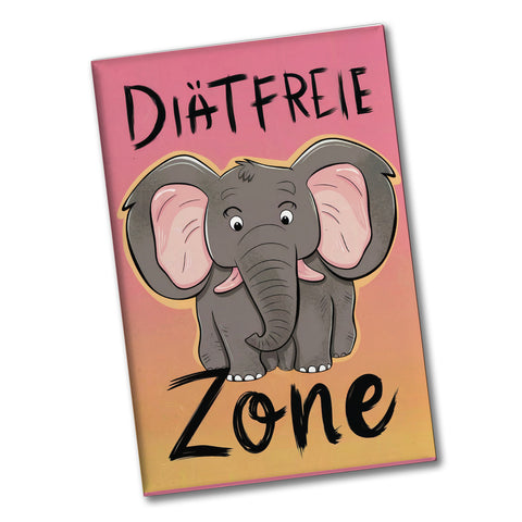 Cartoon-Elefant Diätfreie Zone Souvenir Souvenir Magnet