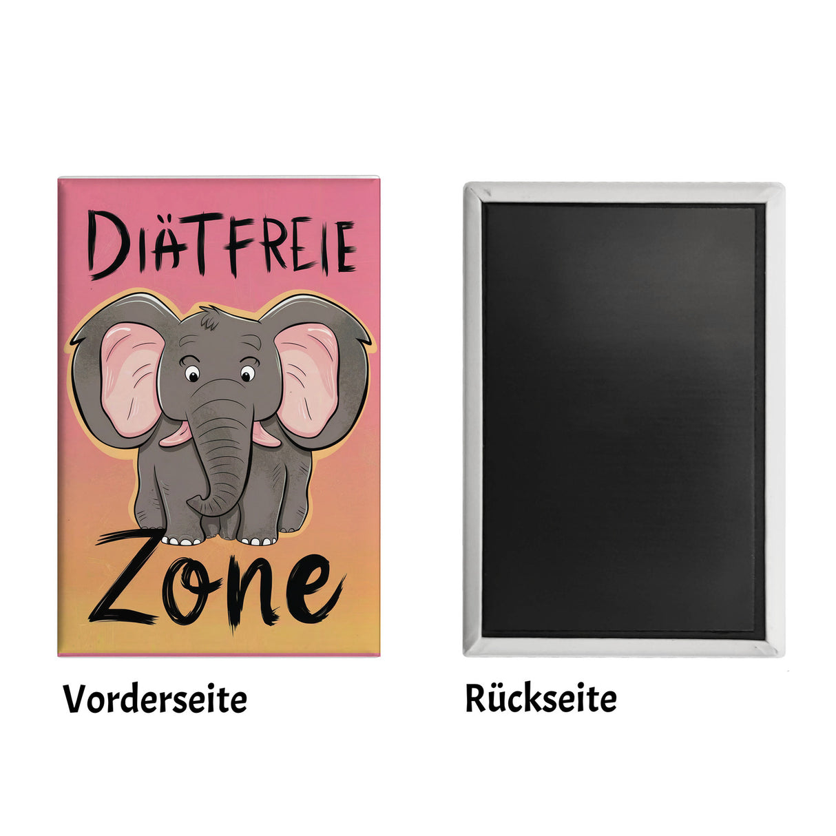 Cartoon-Elefant Diätfreie Zone Souvenir Souvenir Magnet