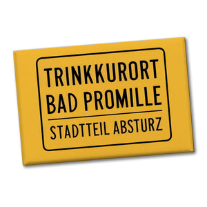 Trinkkurort BAD PROMILLE Souvenir Souvenir Magnet