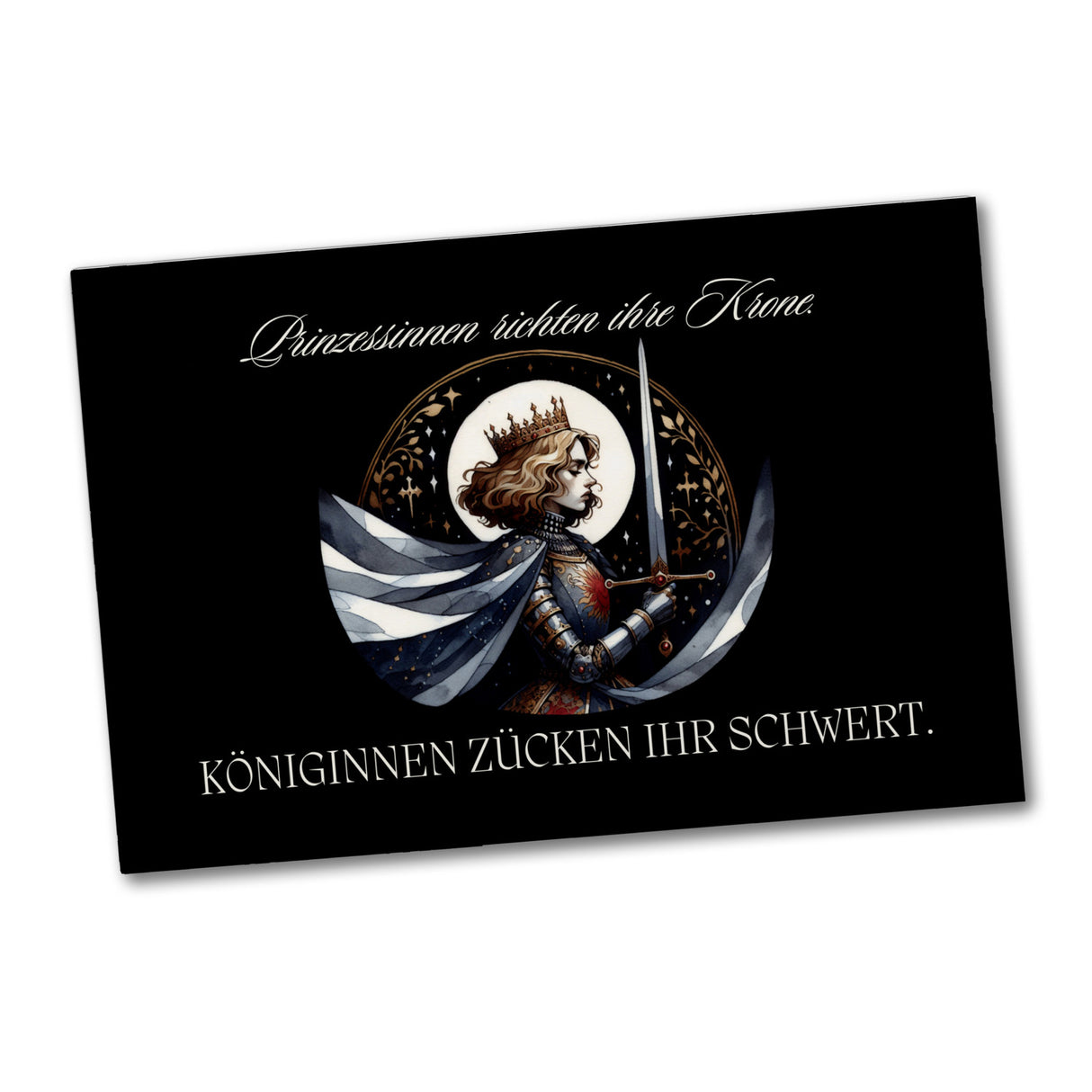 Königinnen zücken ihr Schwert Souvenir Magnet eckig