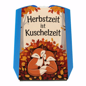 Kuschelnde Füchse Parkscheibe - Herbstzeit ist Kuschelzeit