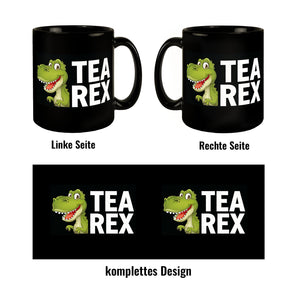 Grüner Cartoon-Dinosaurier TEA REX Tasse