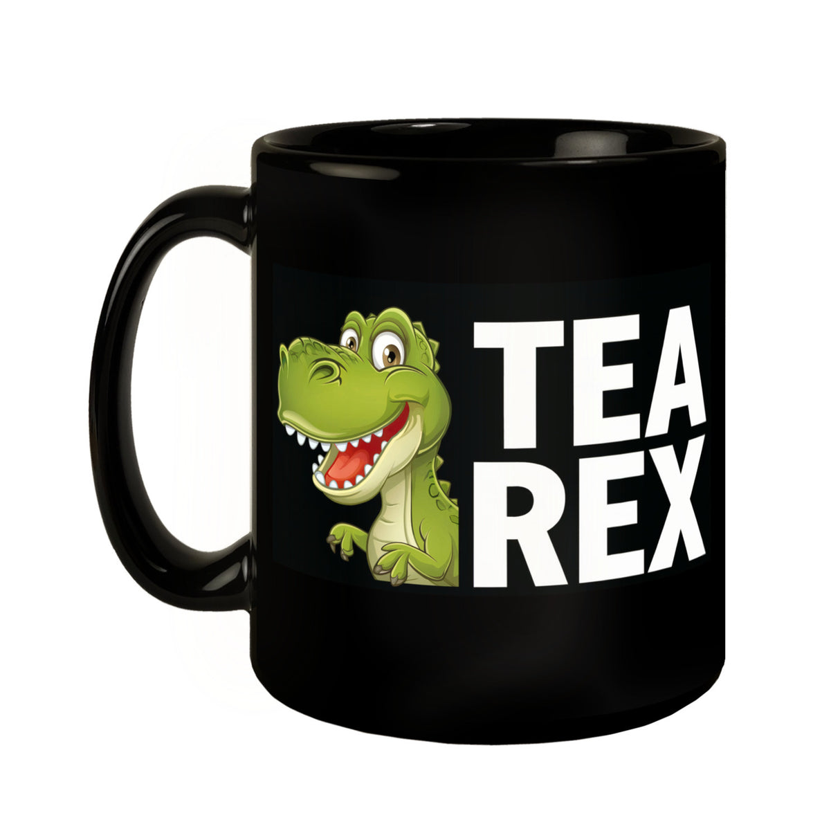 Grüner Cartoon-Dinosaurier TEA REX Tasse