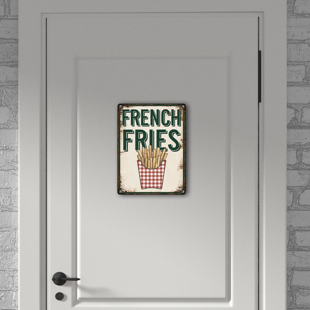 French Fries Metallschild in 15x20 cm mit Pommes frites