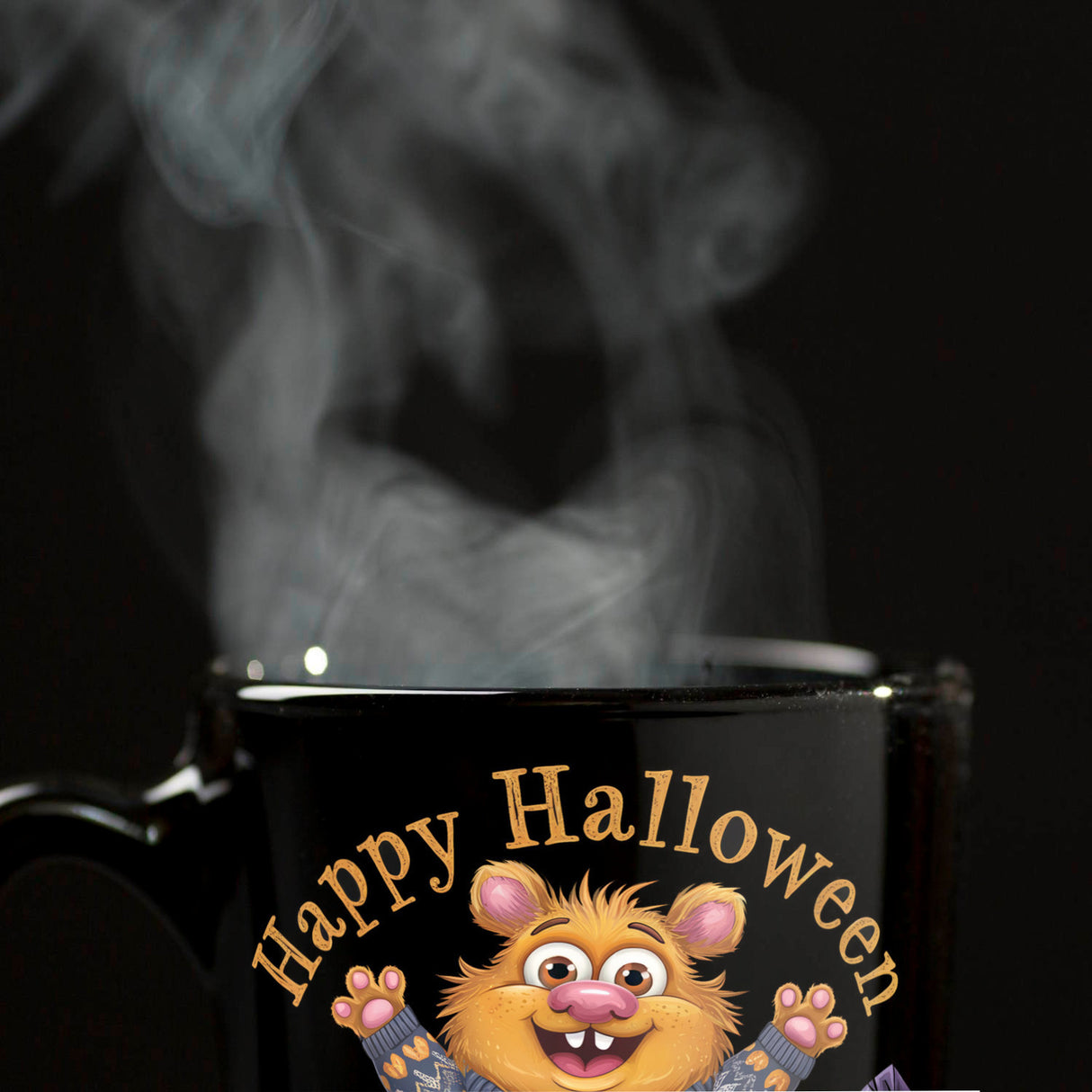 Happy Halloween Bär mit Pullover Tasse