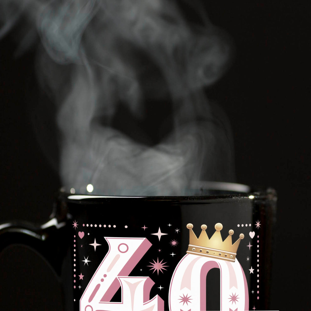 40 mit Krone - Birthday Queen Tasse