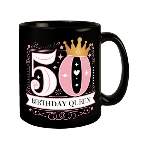 50 mit Krone Tasse - Birthday Queen