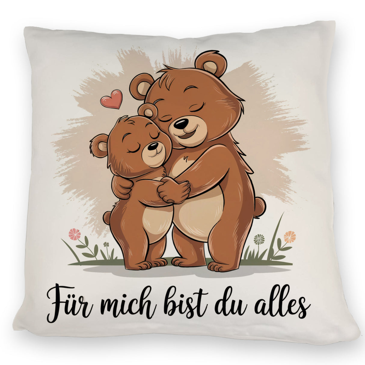 Zwei kuschelnde Bären - Für mich bist du alles Kissen