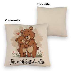 Zwei kuschelnde Bären - Für mich bist du alles Kissen